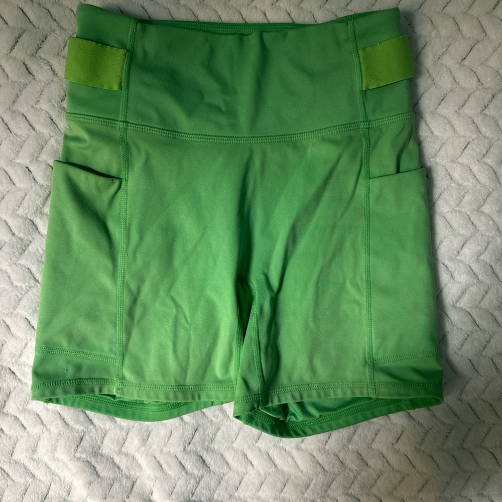 Fabletics Vibrant Green Bike Shorts